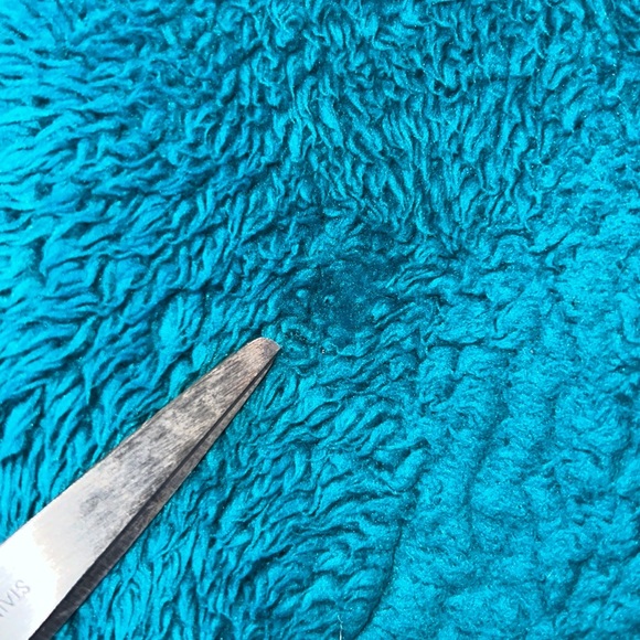 Mountain hardwear fuzzy jacket womens small teal pockets full zip up warm - Picture 5 of 12